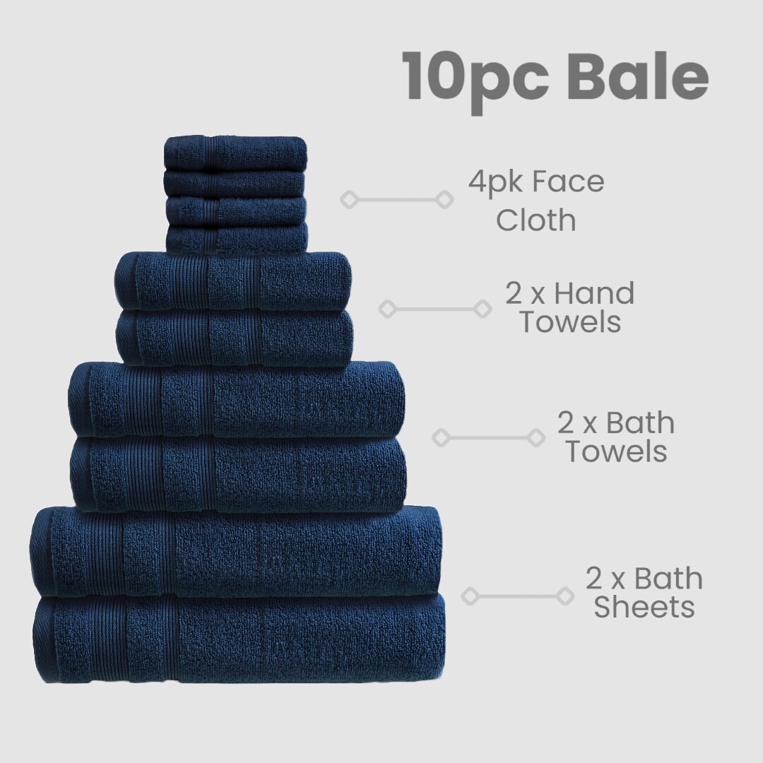Dreamscene 100% Cotton Towel Bale Luxury Super Soft Bath Hand Face