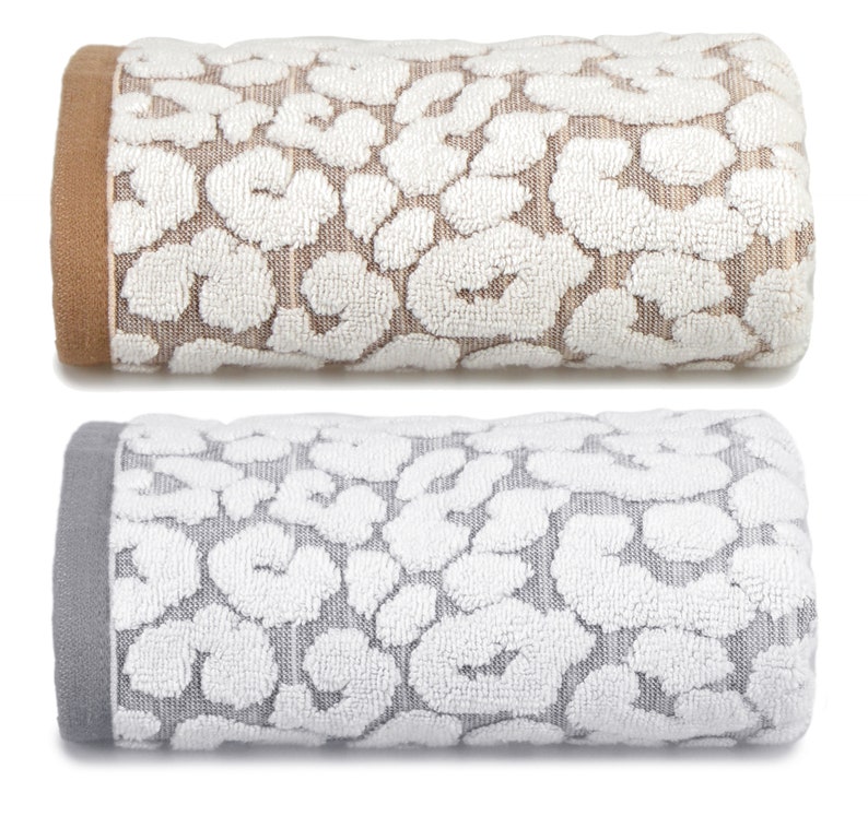 Luxury Jacquard Leopard Print Bath Towels 100 Cotton by Etsy