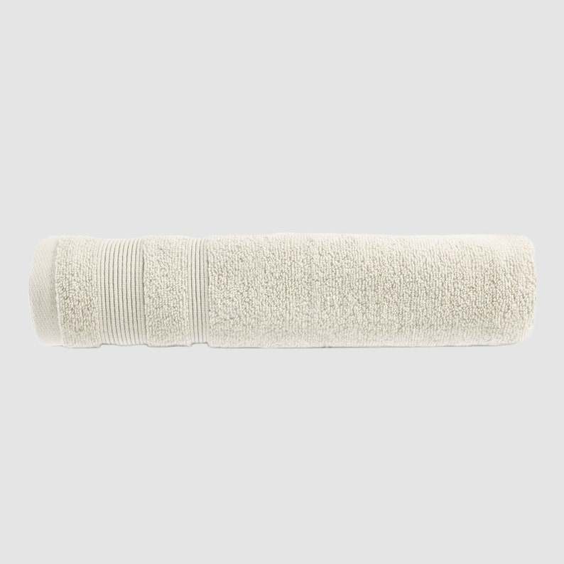 Serviettes en coton égyptien Serviettes de bain de luxe Zero Twist Essuie-mains, serviettes de bain, draps de bain, débarbouillettes Décoration d'intérieur beige neutre Cream