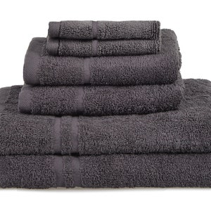 Natural Cotton 6 Piece Towel Set Hotel Essentials Gift Bale by Allure image 3