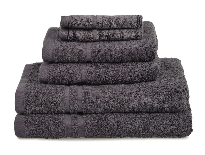 Natural Cotton 6 Piece Towel Set Hotel Essentials Gift Bale by Allure image 3