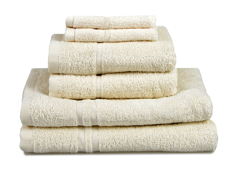 Natural Cotton 6 Piece Towel Set Hotel Essentials Gift Bale by Allure image 4