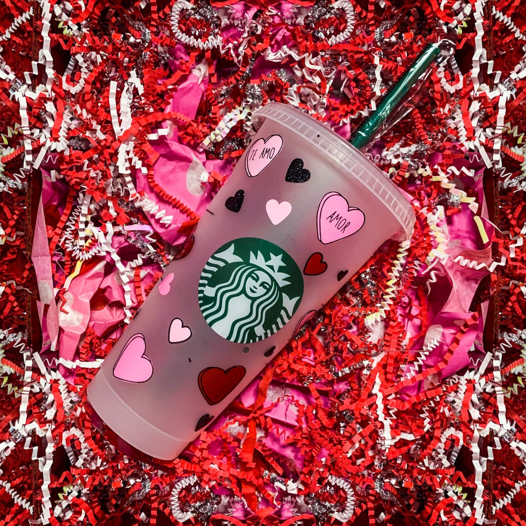 Valentine's Day Starbucks Tumbler Valentines Day Gift Etsy