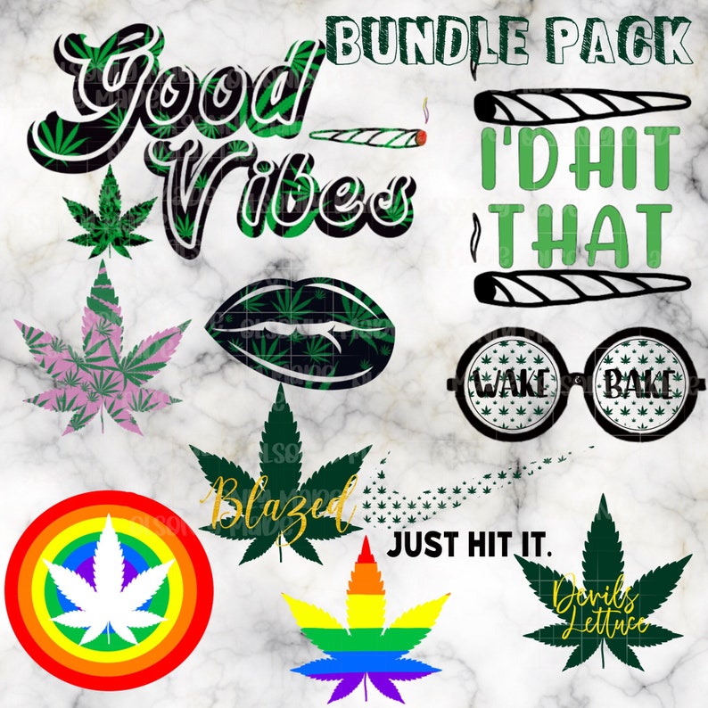 Download Cannabis SVG Bundle Marijuana Files 420 Files | Etsy