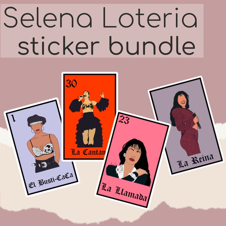 Selena Loteria Sticker Bundle Christmas T Etsy