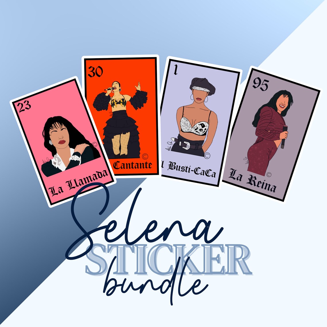 Selena Loteria Sticker Bundle Selena Quintanilla Stickers Etsy