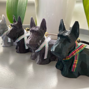 3D Printed Scottie Dog Decorations, Scotty Dog Hanging decoration, hanging ornament, Gift for dog lover, gift for teacher