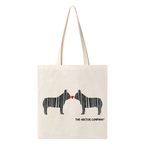 Kissing French Bull Dog Tote Bag Frenchie Bag Reusable Tote Bag. Eco Dog Tote Bag Ethically Sourced Tote Bag Rainbow Dog Shopping Bag Etsy