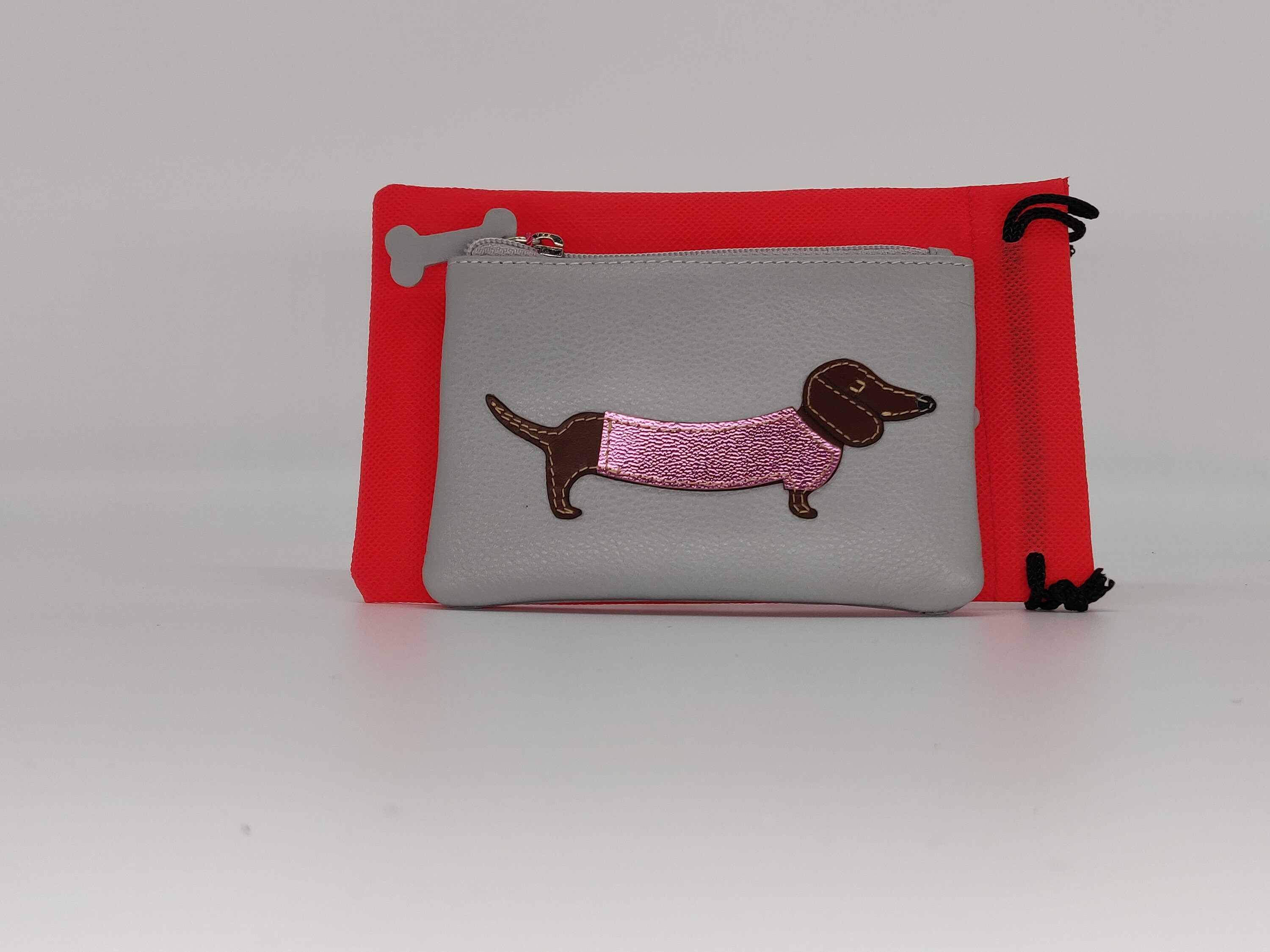 Beautiful dachshund purse for women soft grey leather gift Etsy