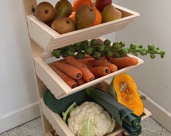 Five tier Vegetable rack Fruit Stand handmade