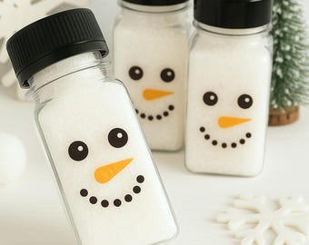 Christmas Stocking Stuffers [Basket Filler, Snowman Bath Salts, Winter Spa Gift,  Kids Elf on the Shelf, Holiday Party Favors for Coworkers