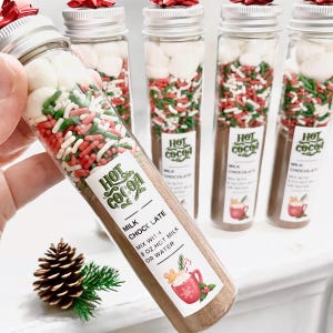 Hot Chocolate Favors • Stocking Stuffers for Kids • Hot Cocoa Favors • Chocolate Mix • Christmas Eve Box Filler • Holiday Favors • Teen