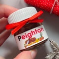 Personalized Stocking Stuffers [Christmas Gift Custom Nutella Jar Holiday Christmas Dinner Name Place Card Custom Party Favor Gift Exchange]