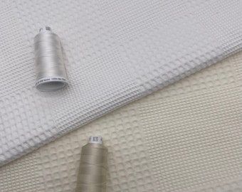 Waffle fabric. 240 cm width 100% cotton.