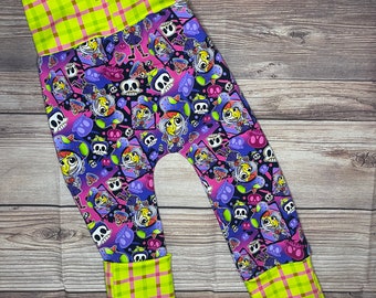 Zombie Strawberry Shortcake - Miniloones, Maxaloones, Grow With Me Pants, baby joggers, gifts for babies, Halloween Gifts, Holiday Gifts