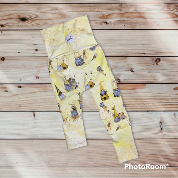 Ready to Ship GnomeBees My Gnomees Miniloones Maxaloones Grow With Me Pants baby joggers gifts for babies New Mom Gifts Girlie