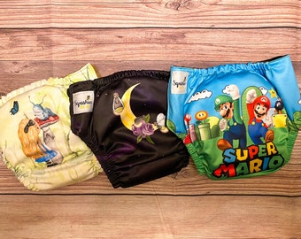 Cloth Pocket Pull-Ups, Reusable Trainers, Cloth Diapers, Nappy, Overnight Pull Ups, Multiple Sizes from 2- 4y and 4-5y.