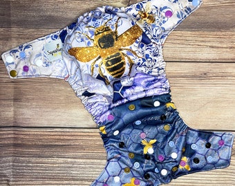 King Bee Cloth Diaper, Cloth Diapering, Diaper, Gifts for Baby Showers, New Mom Gifts, Save the Bees Gifts, Holiday Gifts