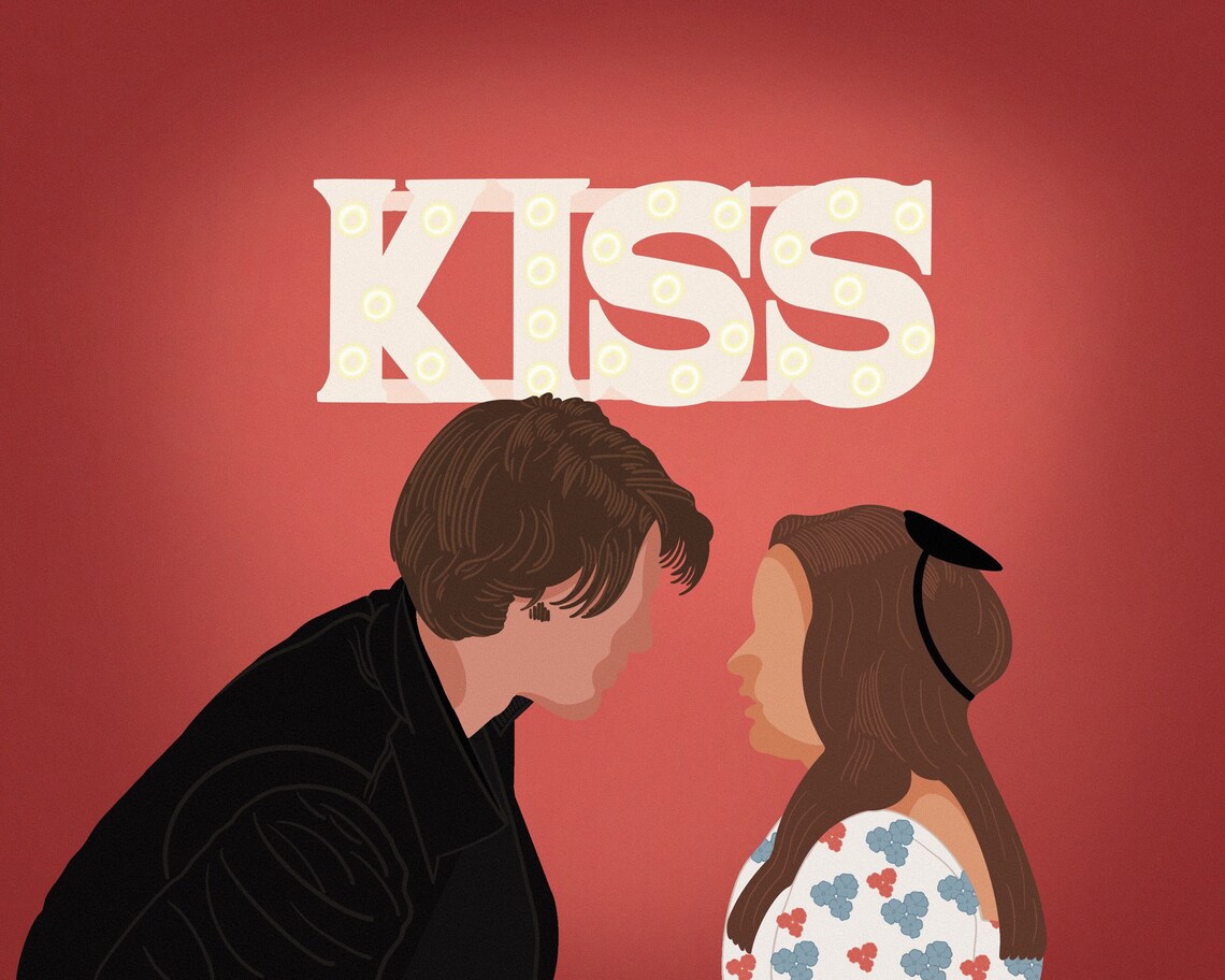 The Kissing Booth Minimalistic Illustrated Movie Poster Art Etsy