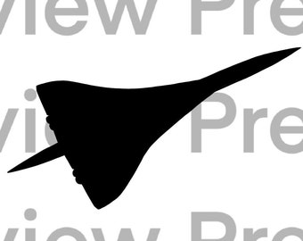 Concorde Jet SVG file . Perfect for Cricut. Aviation image SVG download