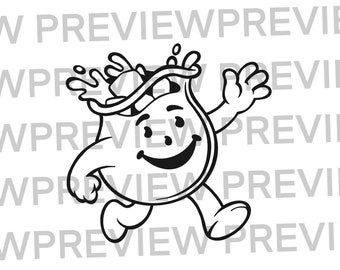 Kool Aid Man SVG File , Perfect for Cricut , digital download SVG cartoon