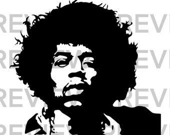 Jimi Hendrix SVG Woodstock Hendrix SVG Download. Perfect for Cricut