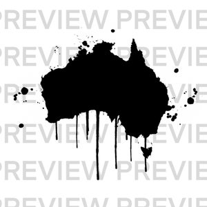 Australia SVG File Perfect for Cricut , Cool Graffiti Style Australia SVG