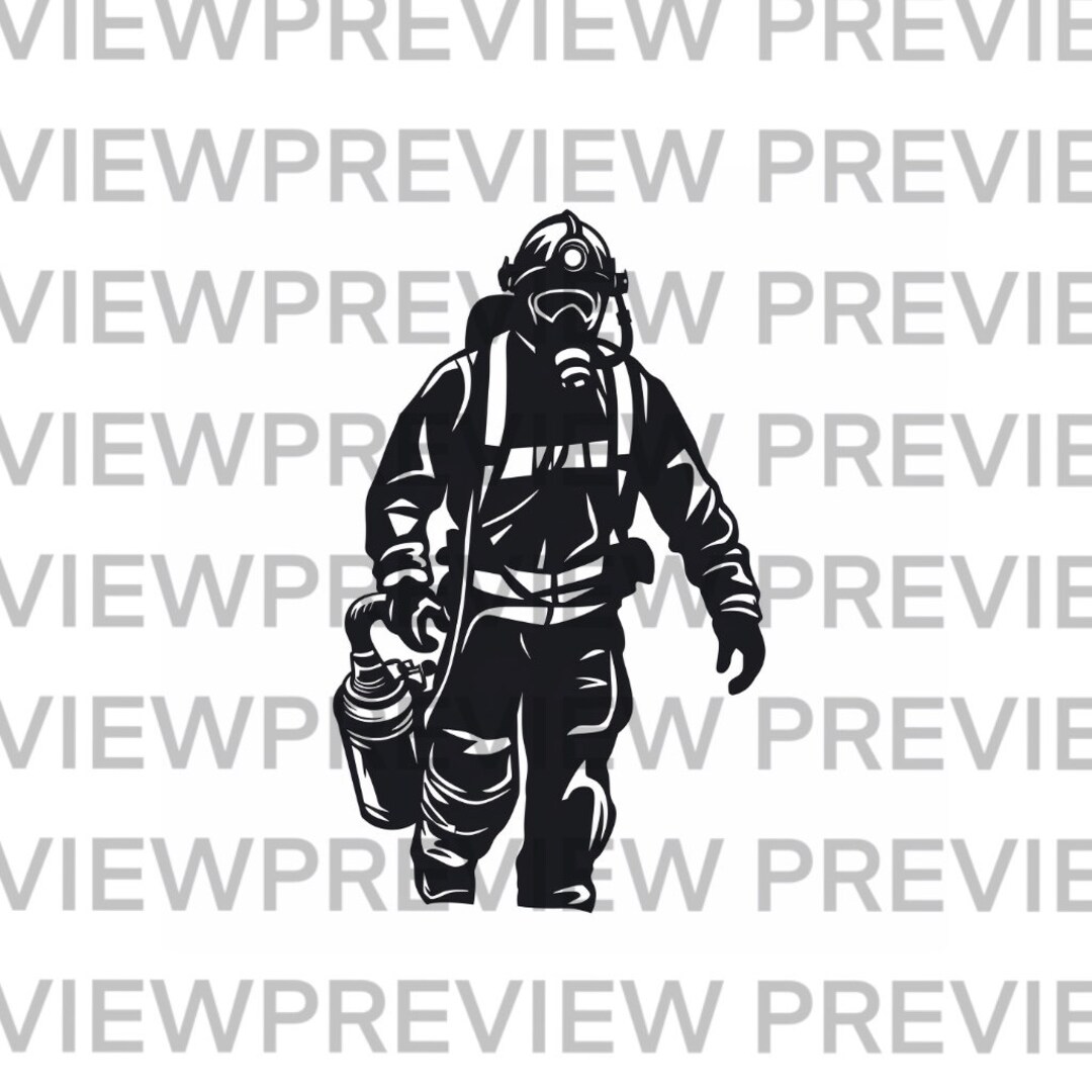 Firefighter SVG File, Perfect for Cricut. Fireman Fire Fighter SVG - Etsy