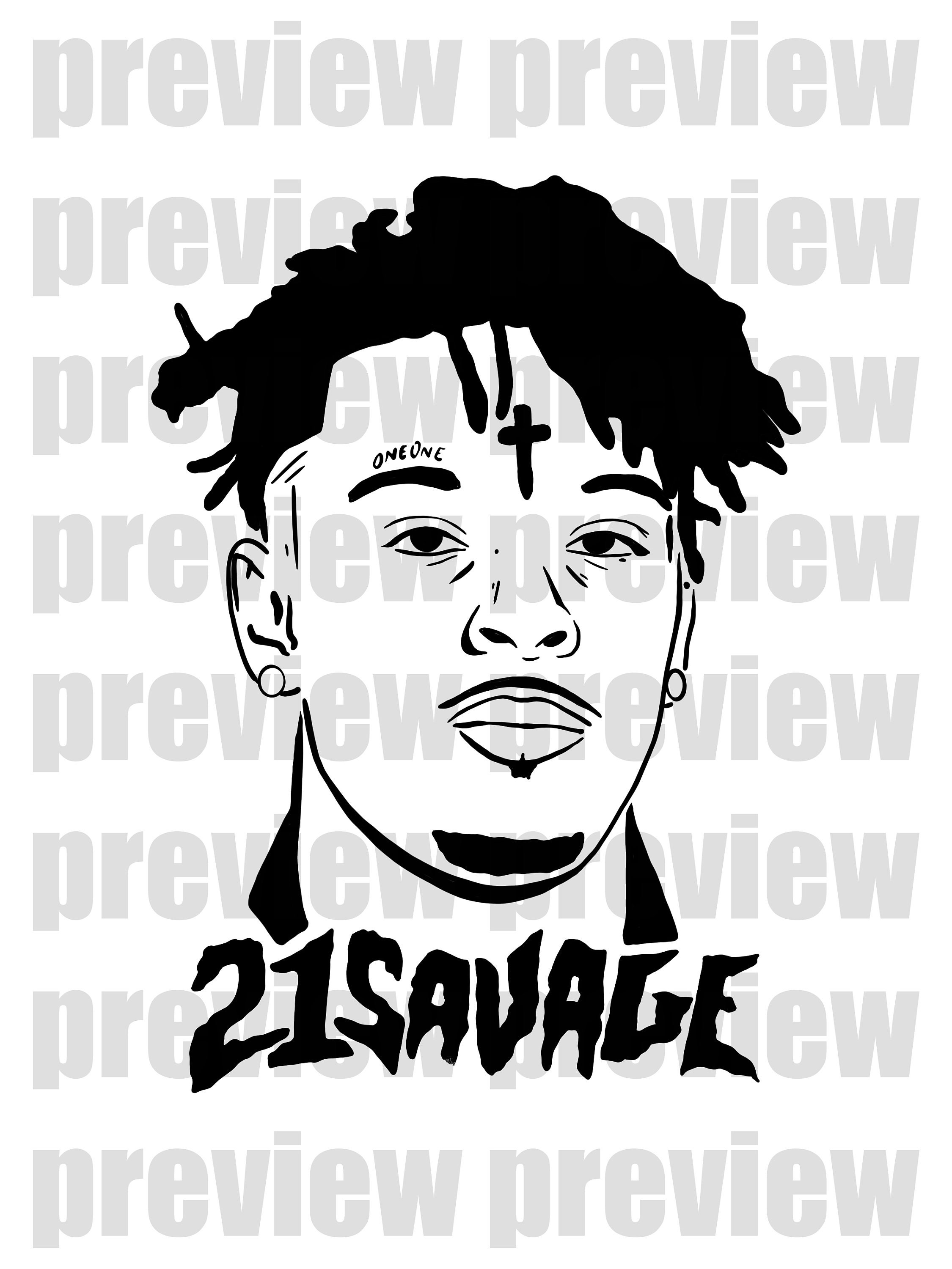  21 SAVAGE ISSA 2017 Canvas Poster Bedroom Decoration Landscape  Office Valentine's Birthday Gift Frame-style20x30inch(50x75cm): Posters &  Prints