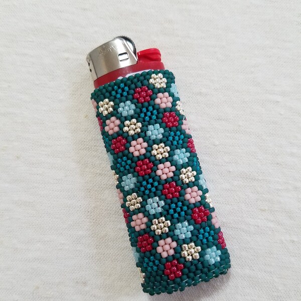 Beaded Lighter Cover Etsy