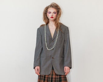 Vintage 80s classic grey blazer