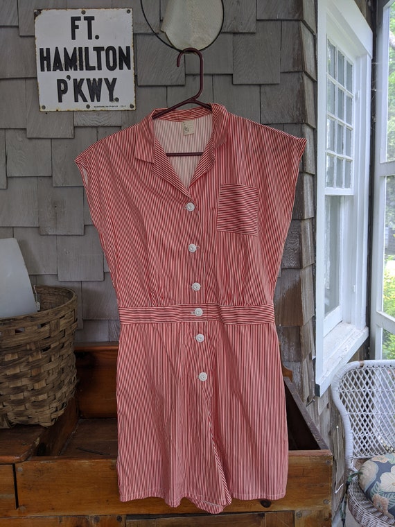 1950s Candy-Striped Romper
