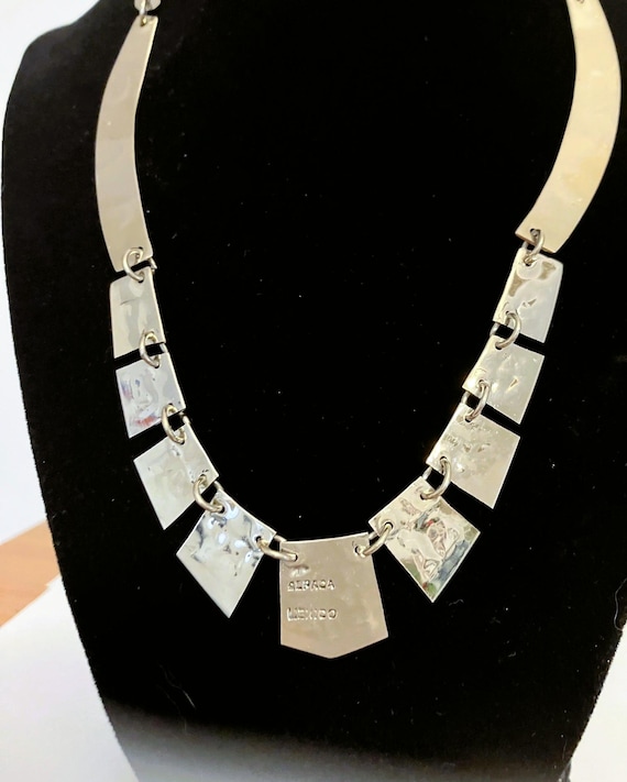 Abalone shell tile necklace handcrafted from Taxc… - image 2