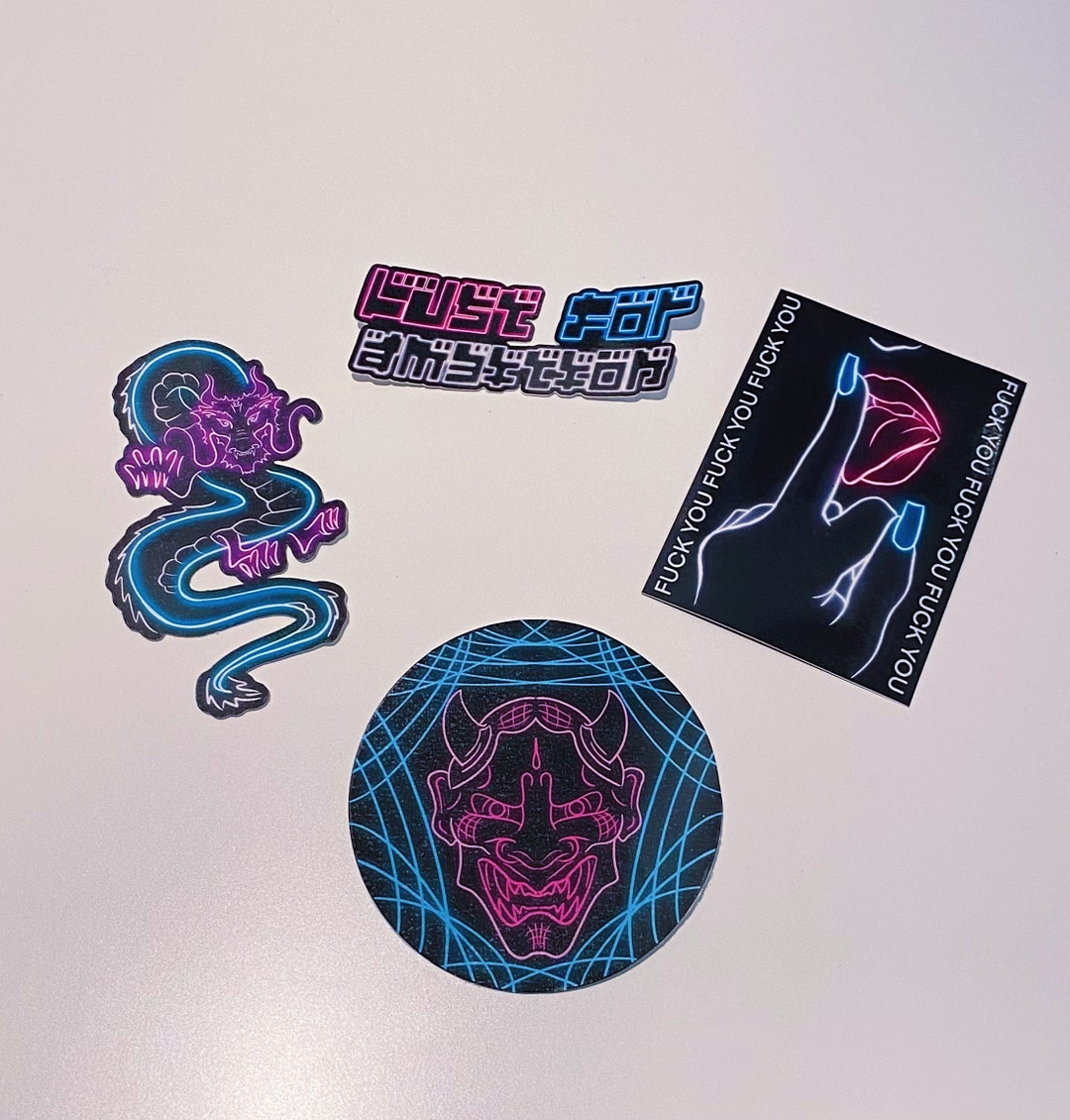 Neoni Sticker Neon Sticker Bundle - Etsy