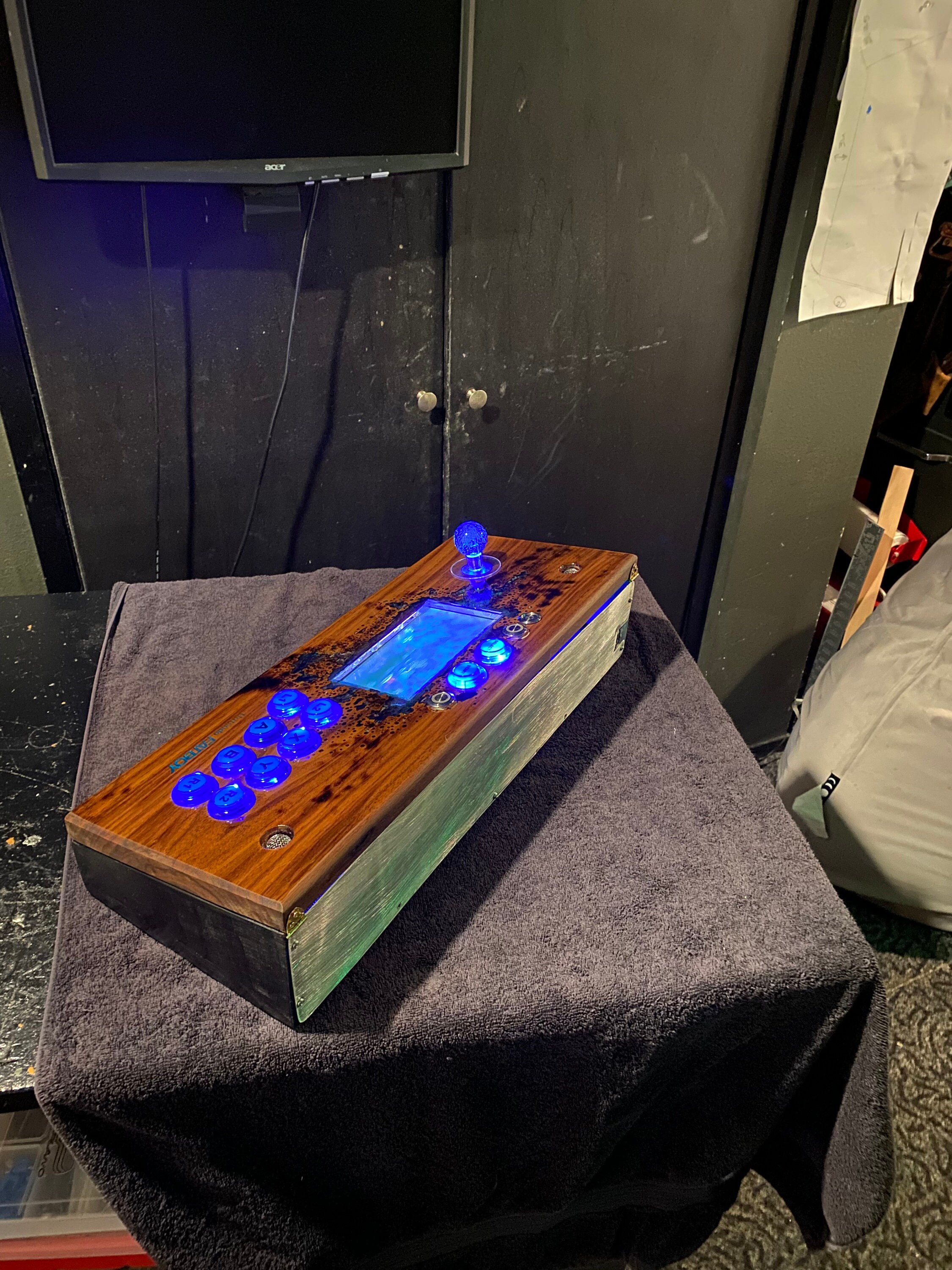 Arcade Machine Mini Custom Retro Walnut Controller - Etsy