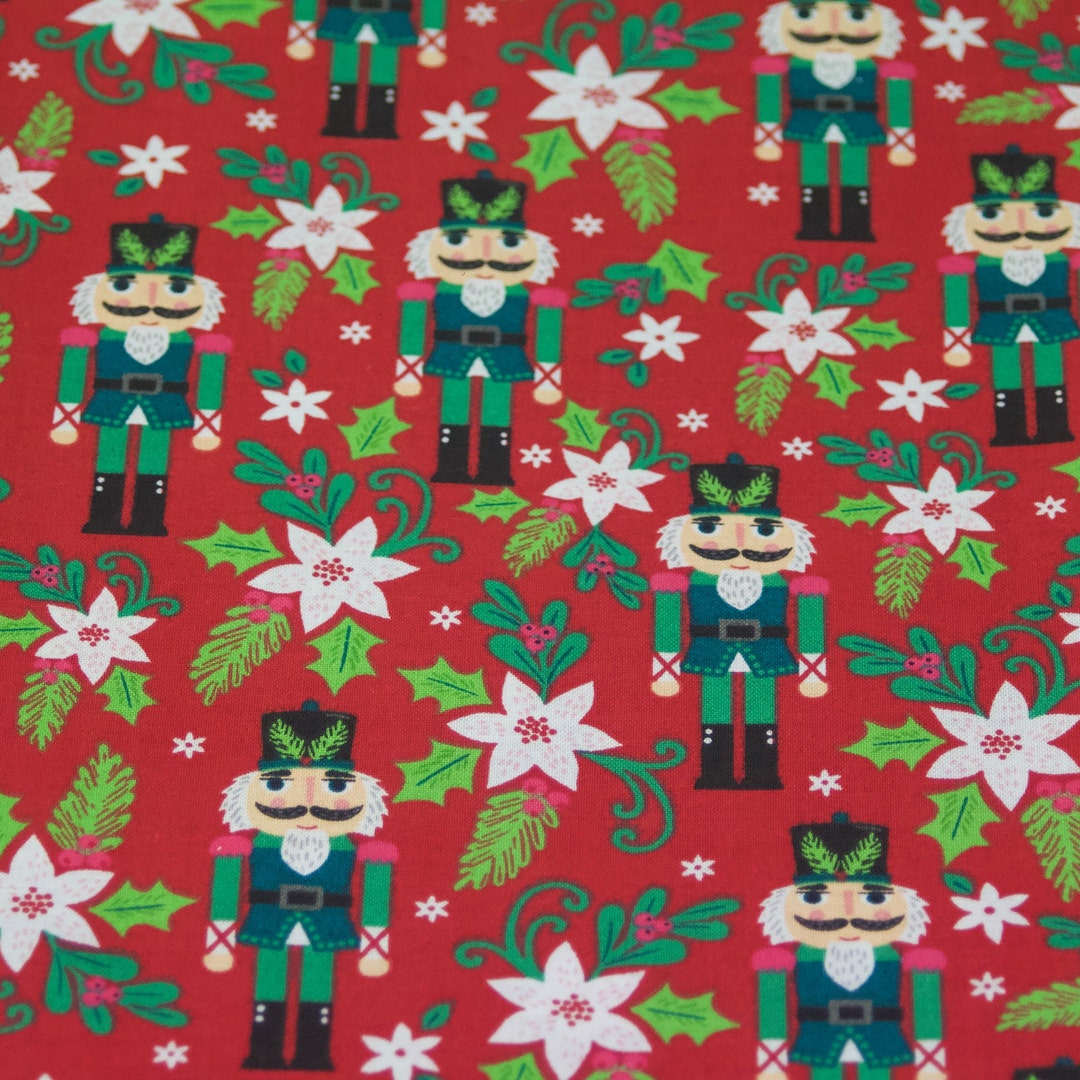 Nutcracker Fabric Cotton Fabric Material Quilting Kids Etsy