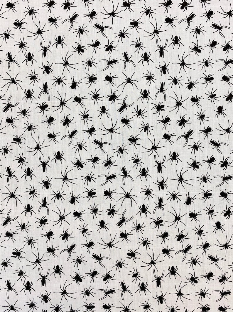 Costume Horror Halloween SPIDER Fabric Fancy Dress 100/% Polycotton Sewing Quilting