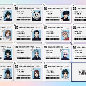 NEW - Jujutsu Kaisen ID cards - cute, anime, photocards
