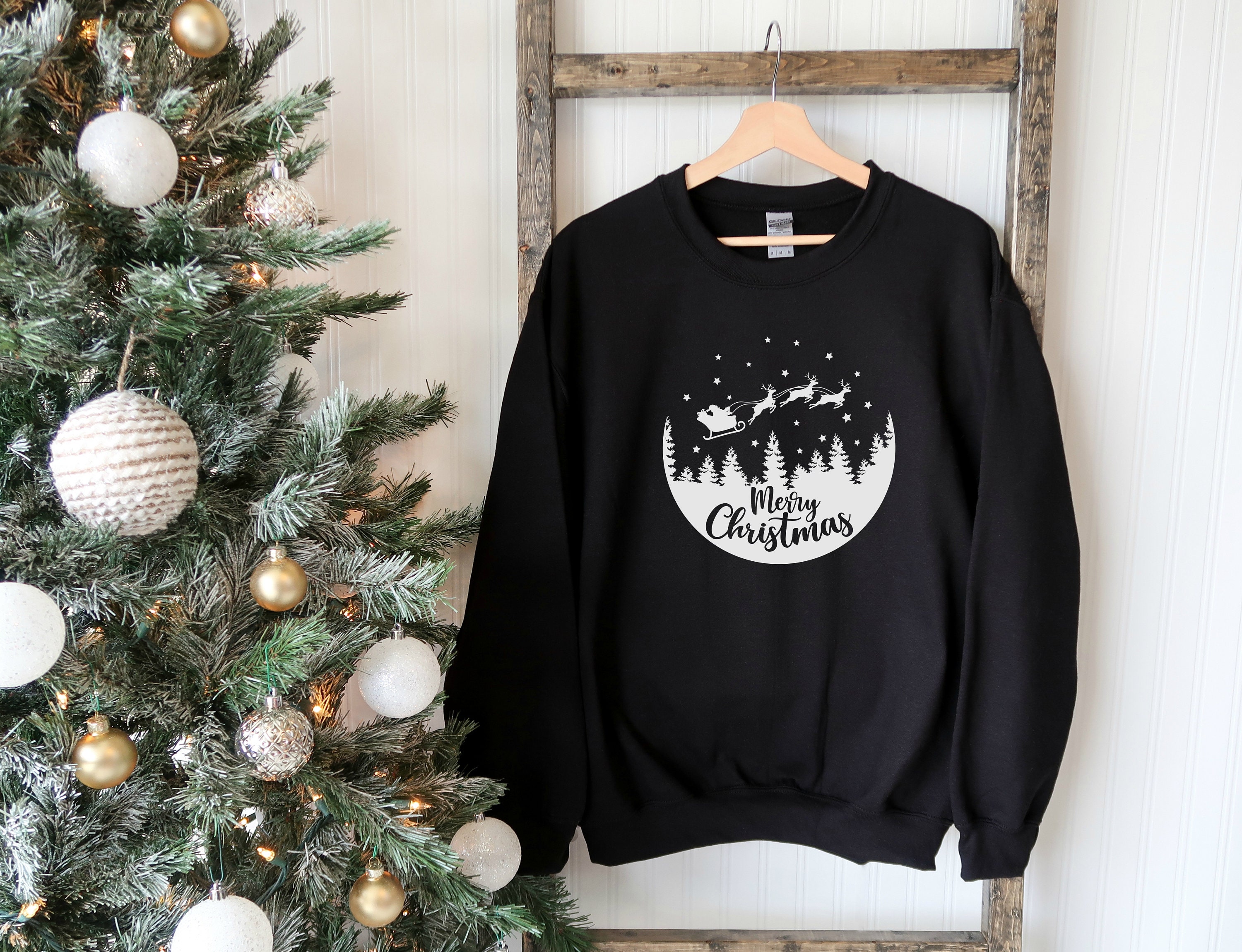 Christmas Sweatshirt - Etsy UK