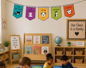 Behavior Buddies: Pennant Banner | Good Human Project | Editable
