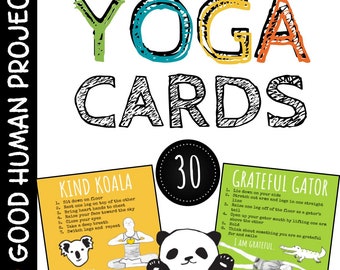 Kids Animal Yoga Cards | Affirmative Yoga | Behavior Buddies | Good Human Project