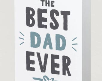 Dad Ever Father's Day Card | Editable Canva Template (Digital Download)