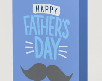 Mustache Father's Day Card | Editable 5x7 Greeting (Digital Download)
