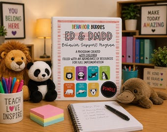 New!! Behavior Buddies ED/DMDD Bundle | Good Human Project | Editable