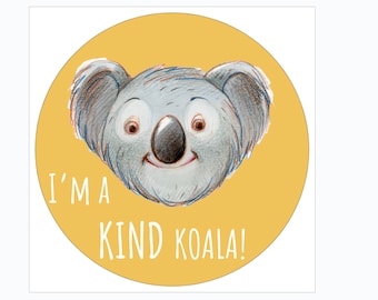 New! Positive Behavior Vinyl Stickers featuring the Kind Koala from The Behavior Buddies Collection