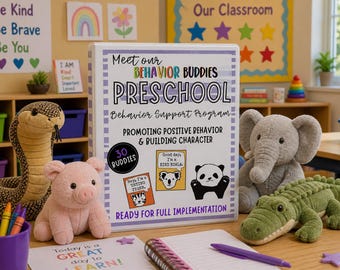 Behavior Buddies: PRESCHOOL Behavior Management System | Social Emotional Learning | Character Education Program | Early Childhood