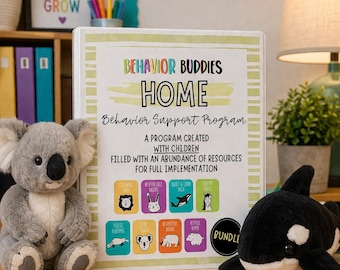 New!! Behavior Buddies HOME Bundle | Good Human Project | Editable