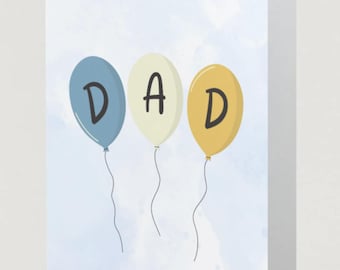 Father's Day Card for Dad | Editable Canva Template (5x7 Digital Download)