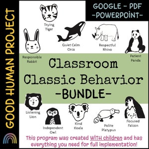 New!! Behavior Buddies CLASSIC Bundle | Good Human Project | Editable