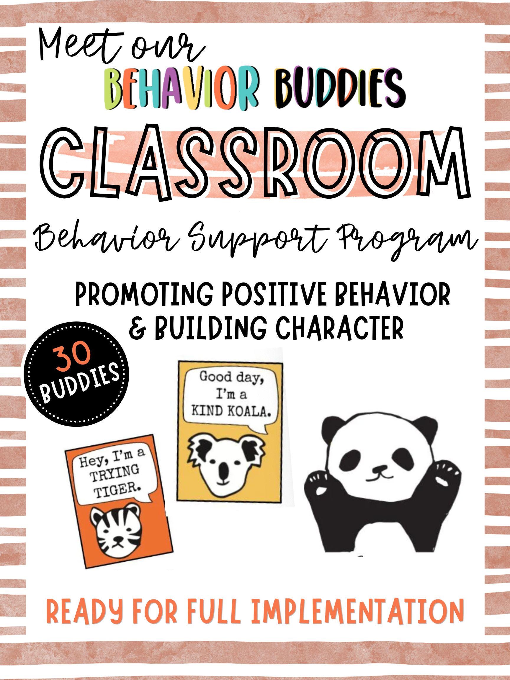 Behavior Buddies: SCHOOL & CLASSROOM Behavior Management System ...